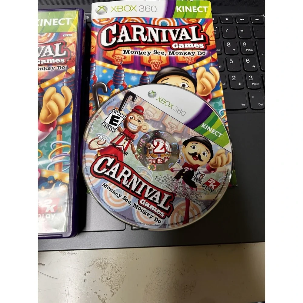 Carnival Games Monkey See Monkey Do Xbox 360 Kinect 2K Play 2011‎ Complete